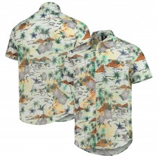 Dallas Cowboys FOCO Paradise Floral Button-Up Shirt - Tan