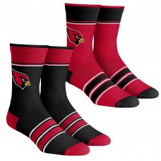 Две пары носков Arizona Cardinals Rock Em Socks Unisex Multi-Stripe