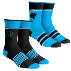 Две пары носков Carolina Panthers Rock Em Socks Youth Multi-Stripe