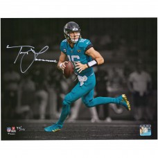 Autographed Jacksonville Jaguars Trevor Lawrence Fanatics Authentic 11 x 14 Teal Jersey Spotlight Photograph - Limited Edition of 116