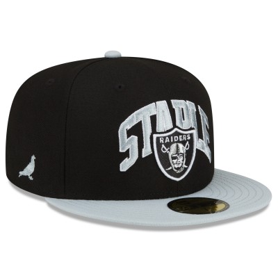 Бейсболка Las Vegas Raiders New Era NFL x Staple Collection 59FIFTY - Black/Gray