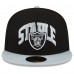 Бейсболка Las Vegas Raiders New Era NFL x Staple Collection 59FIFTY - Black/Gray