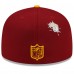 Бейсболка Washington Commanders New Era NFL x Staple Collection 59FIFTY - Burgundy/Gold
