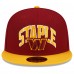 Бейсболка Washington Commanders New Era NFL x Staple Collection 9FIFTY Snapback - Burgundy/Gold