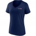  Женская футболка Seattle Seahawks Fanatics College Navy Team Mothers Day V-Neck
