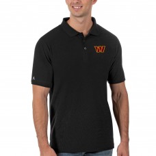 Поло Washington Commanders Antigua Legacy Pique- Black