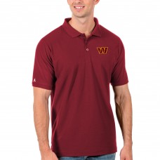 Поло Washington Commanders Antigua Legacy Pique- Burgundy