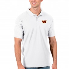 Поло Washington Commanders Antigua Legacy Pique- White
