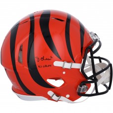 Cincinnati Bengals JaMarr Chase Fanatics Authentic 2021 NFL Offensive Rookie of the Year Autographed Speed Authentic Helmet with 21 NFL OROY Inscription