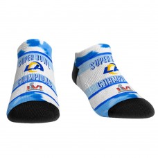 Los Angeles Rams Rock Em Socks Super Bowl LVI Champions Tie Dye Low Cut Ankle Socks