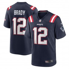 Игровая джерси Tom Brady New England Patriots Nike Game Retired - Navy