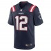 Игровая джерси Tom Brady New England Patriots Nike Game Retired - Navy