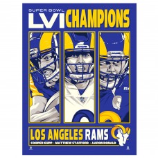 Los Angeles Rams Phenom Gallery Super Bowl LVI Champions 18 x 24 Serigraph Print