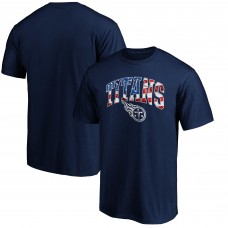 Футболка Tennessee Titans Banner Wave Logo - Navy