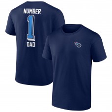 Футболка Tennessee Titans Number One Dad - Navy
