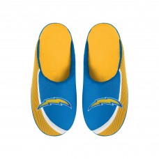 Los Angeles Chargers FOCO Big Logo Color Edge Slippers