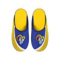 Los Angeles Rams FOCO Big Logo Color Edge Slippers