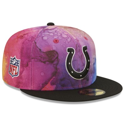 Бейсболка Indianapolis Colts New Era 2022 NFL Crucial Catch 59FIFTY - Pink/Black