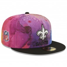 Бейсболка New Orleans Saints New Era 2022 NFL Crucial Catch 59FIFTY - Pink/Black