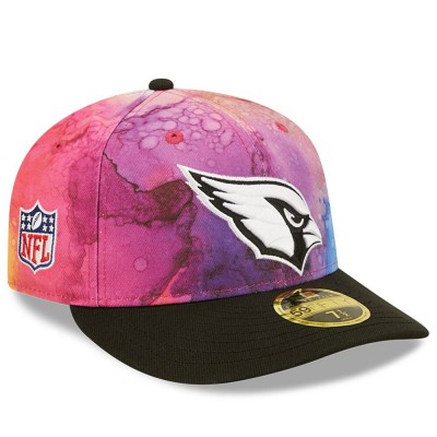 Бейсболка Arizona Cardinals New Era 2022 NFL Crucial Catch Low Profile 59FIFTY - Pink/Black