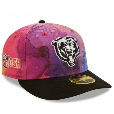 Бейсболка Chicago Bears New Era 2022 NFL Crucial Catch Low Profile 59FIFTY - Pink/Black