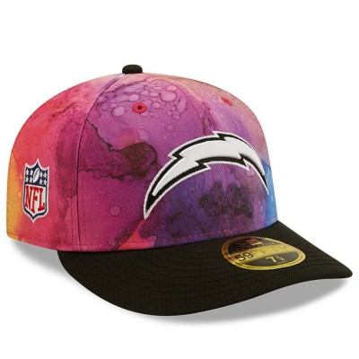 Бейсболка Los Angeles Chargers New Era 2022 NFL Crucial Catch Low Profile 59FIFTY - Pink/Black