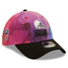 Бейсболка Cleveland Browns New Era 2022 NFL Crucial Catch 39THIRTY - Pink/Black