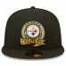 Бейсболка Pittsburgh Steelers New Era 2022 Salute To Service 59FIFTY - Black