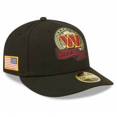 Бейсболка Washington Commanders New Era 2022 Salute To Service Low Profile 59FIFTY - Black