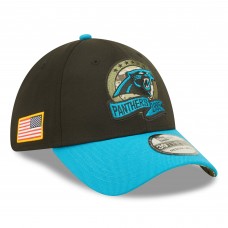 Бейсболка Carolina Panthers New Era 2022 Salute To Service 39THIRTY - Black/Blue
