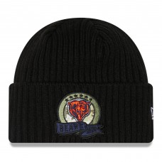 Chicago Bears New Era 2022 Salute To Service Knit Hat - Black
