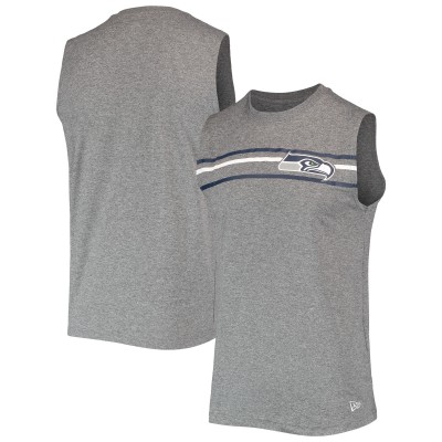 Майка Seattle Seahawks New Era Brushed Sleeveless - Heathered Gray