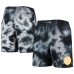 Шорты Pittsburgh Steelers New Era Black Tie-Dye Шорты Pittsburgh Steelers New Era Black Tie-Dye