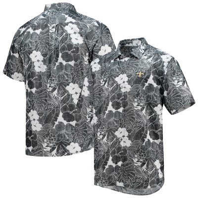 Рубашка с коротким рукавом New Orleans Saints Tommy Bahama Coconut Point Playa Floral IslandZone - Black