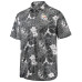 Рубашка Pittsburgh Steelers Tommy Bahama Black Coconut Point Playa Floral IslandZone