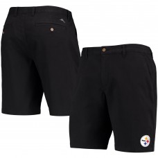 Pittsburgh Steelers Tommy Bahama Black Boracay Tri-Blend Shorts