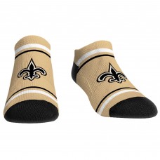 New Orleans Saints Rock Em Socks Logo Lines Ankle Socks