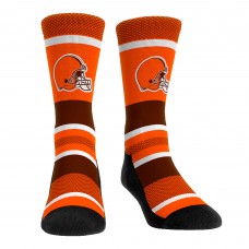 Cleveland Browns Rock Em Socks Tech Stripe Crew Socks