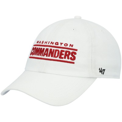 Бейсболка Washington Commanders 47 Script Clean Up - White