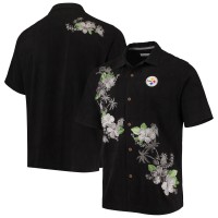 Pittsburgh Steelers Tommy Bahama Black Azule Oasis Button-Up Shirt