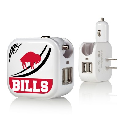 Buffalo Bills 2-in-1 Pastime Design USB Charger