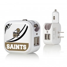 Блок зарядки New Orleans Saints 2-in-1 Pastime Design USB