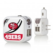 Блок зарядки San Francisco 49ers 2-in-1 Pastime Design USB