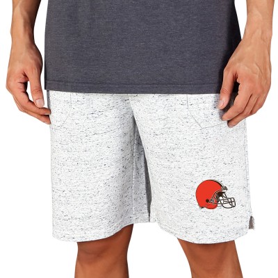 Шорты Cleveland Browns Concepts Sport Throttle Knit- White/Charcoal