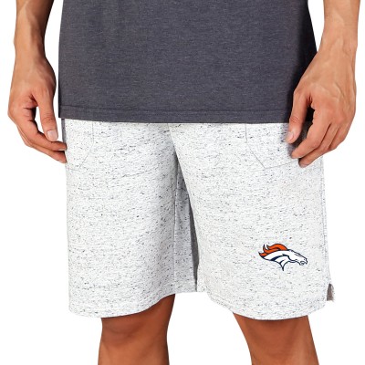 Шорты Denver Broncos Concepts Sport Throttle Knit- White/Charcoal