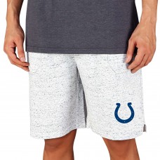 Indianapolis Colts Concepts Sport Throttle Knit Jam Shorts - White/Charcoal