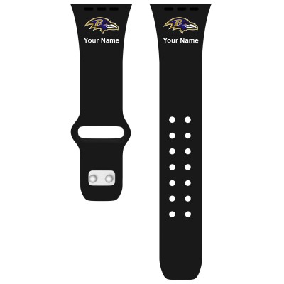 Ремешок для часов Baltimore Ravens 42/44/45mm Personalized Silicone Apple Watch