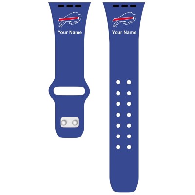 Ремешок для часов Buffalo Bills 42-44mm Personalized Engraved Silicone Apple Watch