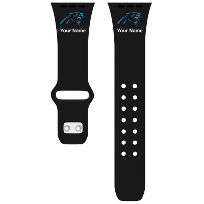Ремешок для часов Carolina Panthers 38-40mm Personalized Engraved Silicone Apple Watch