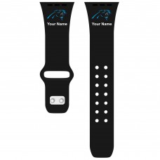 Carolina Panthers 42/44/45mm Personalized Silicone Apple Watch Band